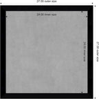 Amanti Art Black Framed Magnetic Board 27x27 Medium Vision Board - Image 3