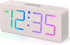 DreamSky Wooden Digital Clock for Bedroom Desk by DreamSky