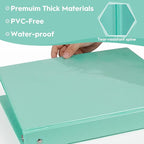 CIXILDTS 1-Inch Round Ring Binders, Standard 3 Ring Binder Fit Letter Size Paper - Image 3