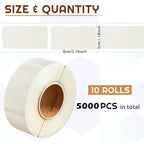 Zonon 5000 Pcs Clear Labels Label Protector Clear Stickers Wafer Seals - Image 2