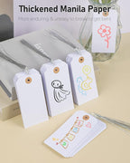 Uniclife 100 Pcs Manila Tags White Blank Shipping Tags - Image 3