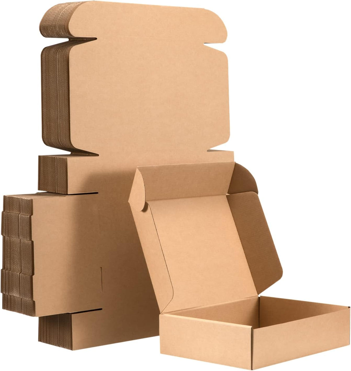 kraft brown shipping boxes 12x9x4 inches, 20 pack, main product view