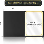 30 Pcs Certificate Holders 8.5 x 11 Additional 30 Pcs Plastic Film, Diploma - Image 2