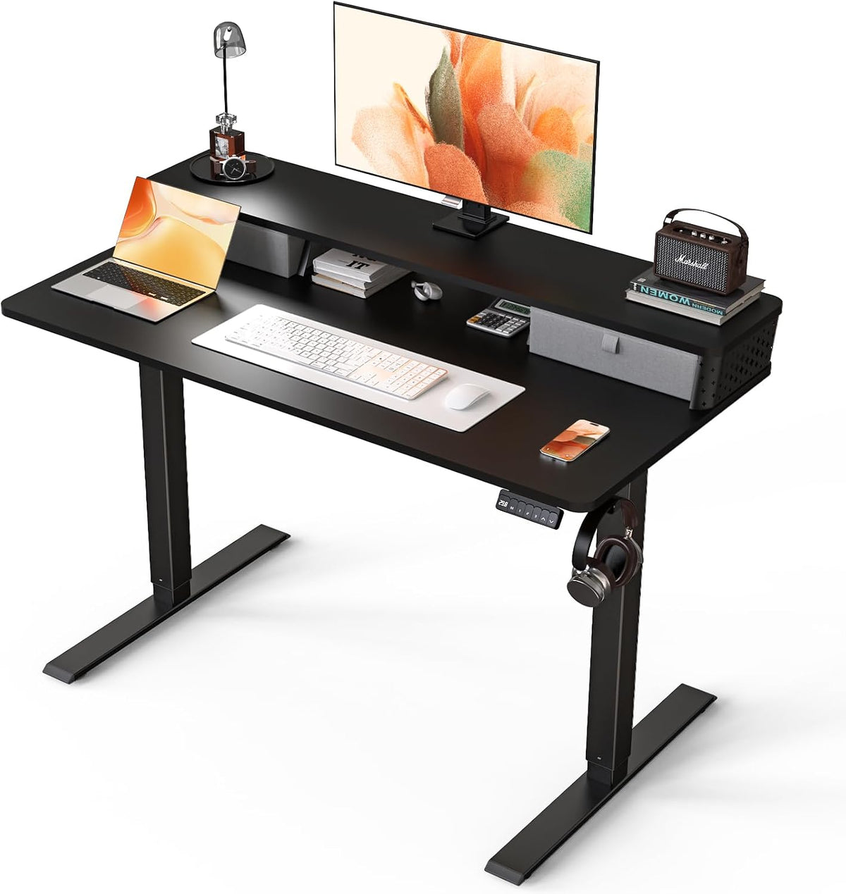 Kingant 48 x 24 Inch Electric Standing Desk