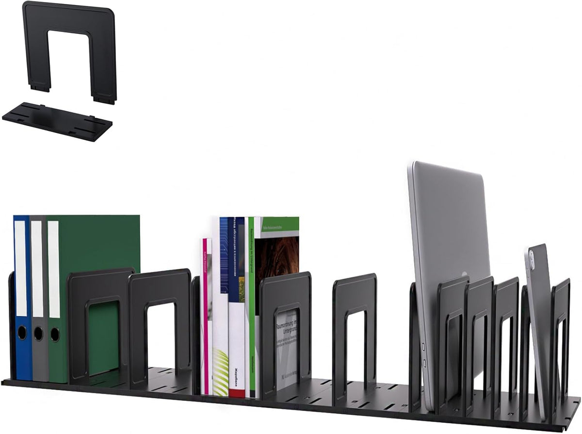 Adjustable Vertical File Sorter Sturdy Plastic Expandable Upright File Holder...