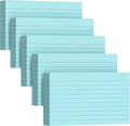 250 Count Index Cards 3 x 5 Inch, Heavyweight Blue Lined Note Cards Portable by Unknown