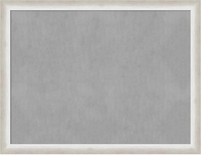 Amanti Art Silver Framed Magnetic Board 20x26 Medium Vision Board by AmantiArt