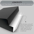 Lineco Museum Archival Storage Box, 11.75x15.25x3 in. Drop Front Design. - Image 3