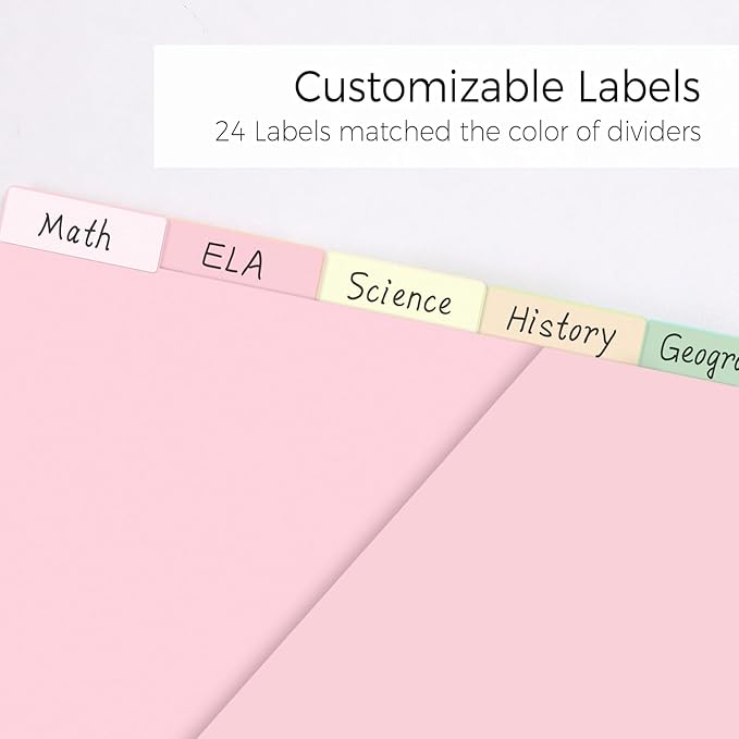 SKYDUE Pastel Binder Dividers - Image 5