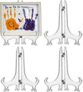 LonlyEagle 4 Pack 12 Inch Clear Plastic Easels or Stand/Plate Holders to by LonlyEagle