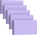 250 Count Index Cards 3 x 5 Inch, Heavyweight Purple Lined Note Cards Portable by Unknown