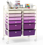 Giantex 12 Drawers Rolling Storage Cart, Classroom Organizers by Giantex