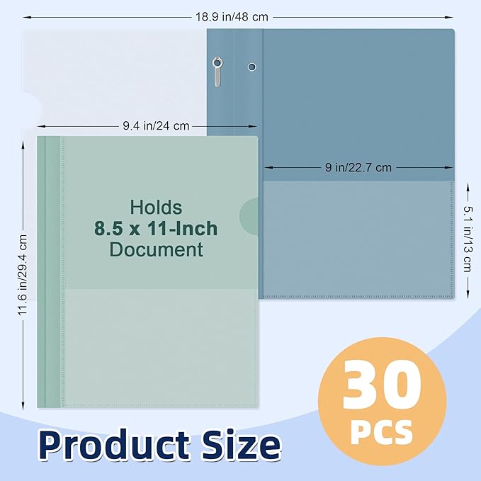 HAUTOCO 30 Pack Plastic Report Covers - Image 2