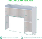 OSCHF Wooden Desktop Hutch Bookshelf - Image 3