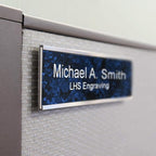 Engraved Door Signs for Office Personalized Mojave Plastic Door Plaque White - Image 8
