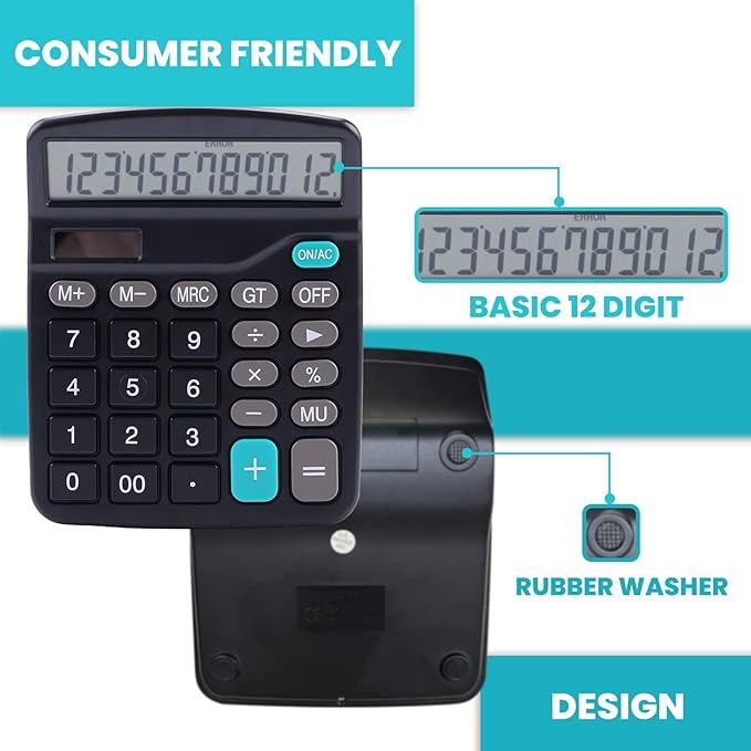 LICHAMP Desk Calculators with Big Buttons and Large Display, Office Desktop - Image 5