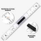 Magnetic Geometry Tool, Protractor, Triangle Rulers Easy Attachment Blackboard - Image 4