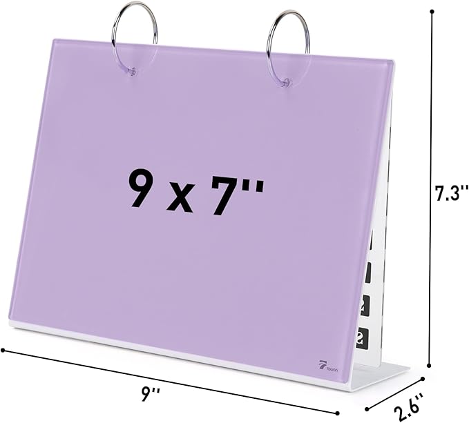 Desktop Glass Dry Erase & Acrylic Aesthetic Desk Calendar Weekly To-do List - Image 7