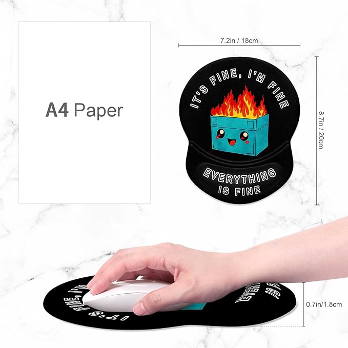 ITNRSIIET Ergonomic Mouse Pad - Image 2
