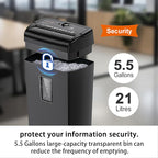 Bonsaii 10-Sheet Cross-Cut Paper Shredder - Image 5