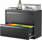 Pataku Lateral File Cabinet, 2 Drawer File Cabinet by Pataku