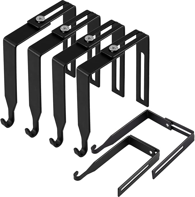 Amylove 4 Pcs Adjustable Cubicle Hanger Universal Partition Metal Cubicle Hooks by Amylove