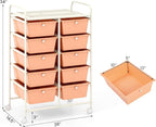 GLACER 10 Drawer Rolling Cart, Storage Cart - Image 3