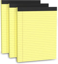 Legal Pads 8.5 x 11, 3 Pack Yellow Note Pads 8.5 x 11 Writing Pads Perforated by Unknown