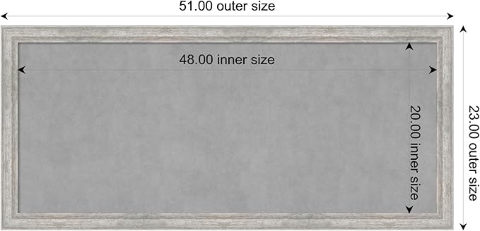 Amanti Art Silver Framed Magnetic Board 23x51 Oversize Vision Board - Image 4