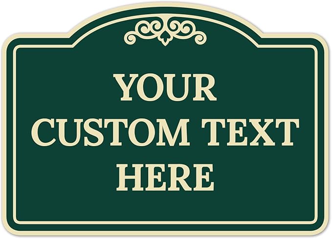 Custom Decorative Sign, Personalized Metal Sign by SigoSigns