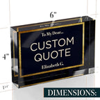 Custom Acrylic Sign Personalized, Custom Desk Name Plate, 18 Styles, - Image 8