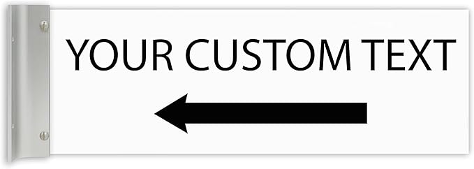 ALPHA DOG SIGNS Custom Projecting Hallway Sign, Personalized Indoor Outdoor by AlphaDog