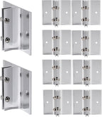 Aluminum Corridor Sign Holder, 10 Pack Direct Sign Mount Bracket, Design by SINKAA