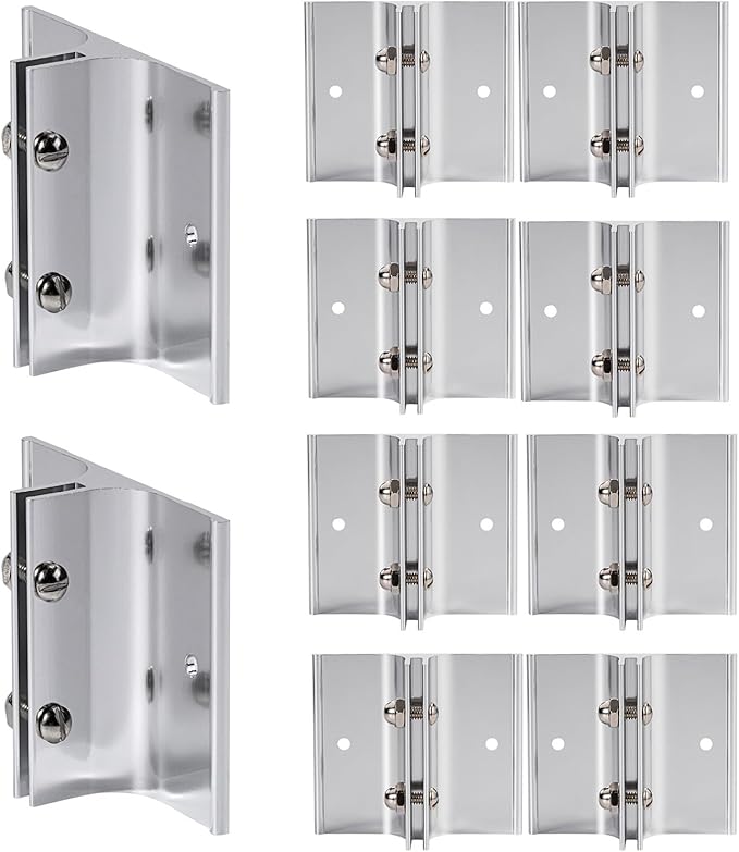 Aluminum Corridor Sign Holder, 10 Pack Direct Sign Mount Bracket, Design by SINKAA