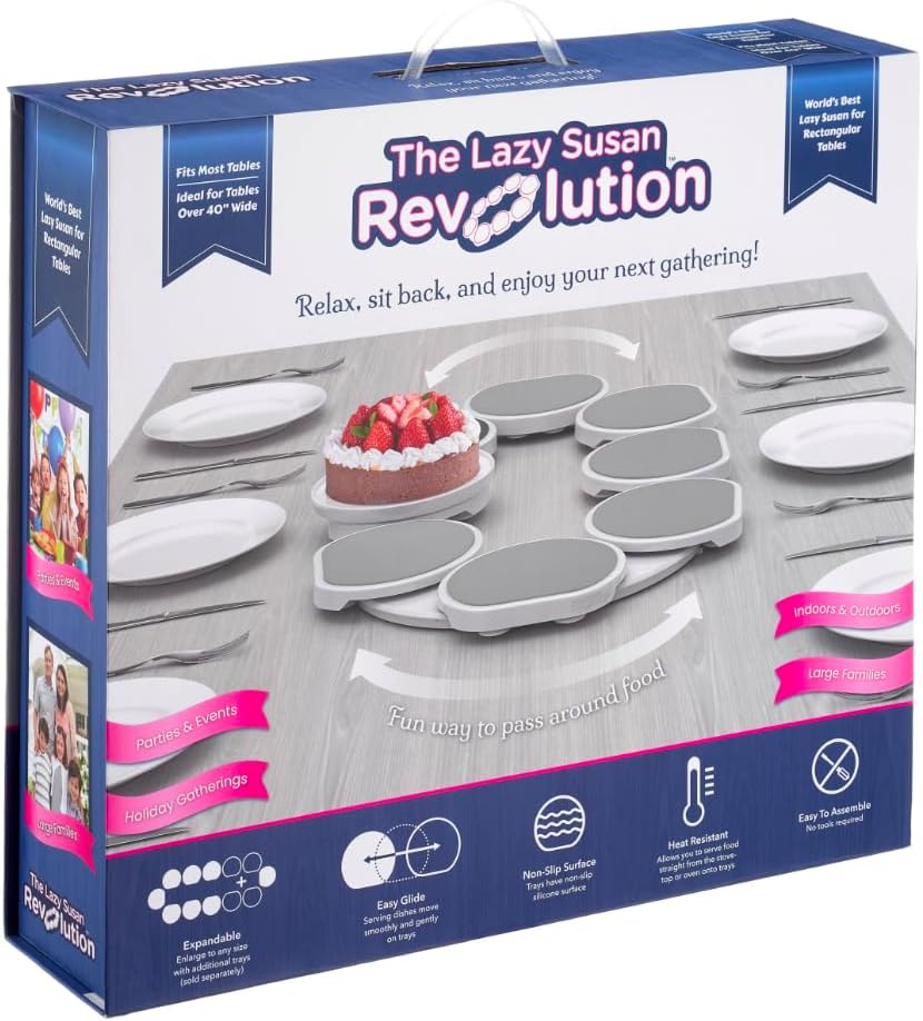 Light Gray- The Lazy Susan Revolution - The First Patented Lazy Susan Turntab...