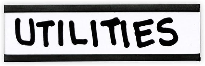 SmartSign Pack of 25 Magnetic 'C' Channel Label Holders | 0.5" x 2" - Image 4
