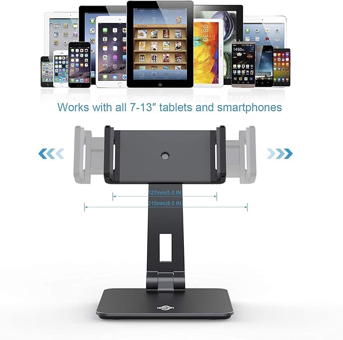 KABCON Tablet Stand, Tightness Adjustable Aluminum Alloy Tablet Stand - Image 2