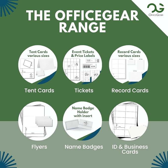 OfficeGear Shelf Edge Barcode Price Ticket Labels 21-up 38x70mm Custom - Image 8