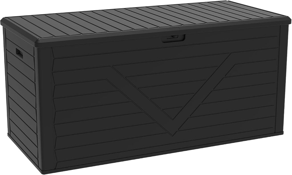 PATIOEASY Outdoor Storage Box 260GAL Waterproof Resin Deck Box, UV-Resistant