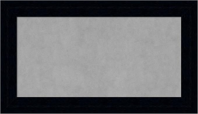 Amanti Art Black Framed Magnetic Board 16x28 Small Vision Board by AmantiArt