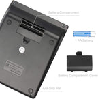HIHUHEN Large Electronic Calculator Counter Solar & Battery Power 12 Digit - Image 3