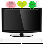 Zonon 2 Pieces Computer Monitor Notes Screen Monitor Memo Board Sticky Note - Image 3