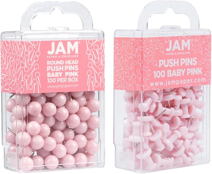 JAM PAPER Colorful Push Pins - Image 2