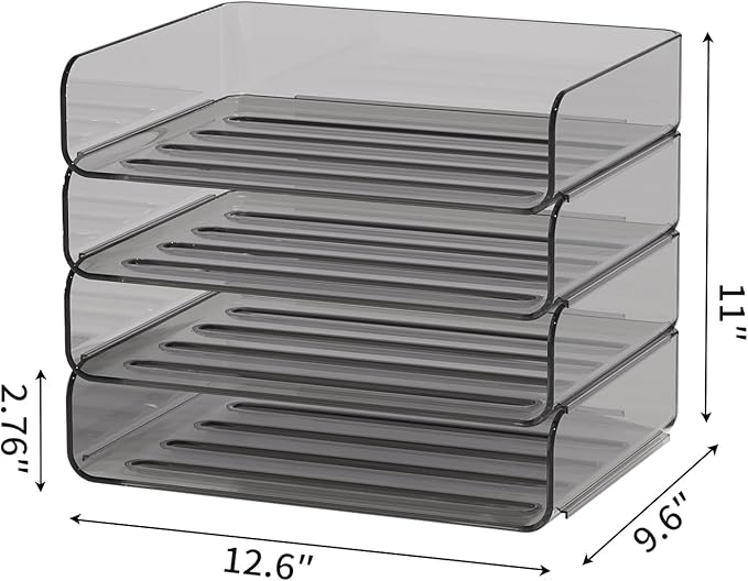 FANXIYQ 4-Tier Acrylic Paper Tray Organizer - Image 5