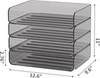 FANXIYQ 4-Tier Acrylic Paper Tray Organizer - Image 5