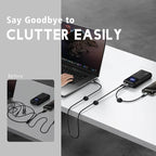 SmiLife Cable Clips Phone Cord Holder, Charger Cord Organizer, Cable Management - Image 4