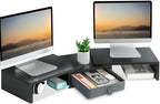 TEAMIX Dual Monitor Stand Riser by TEAMIX
