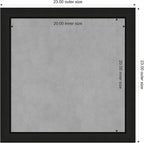 Amanti Art Black Framed Magnetic Board 23x23 Medium Vision Board - Image 4