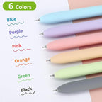 FIOVER Colored Pens, 6 Pack Colorful Gel Pens, Quick-Dry 0.7mm Medium Point - Image 4