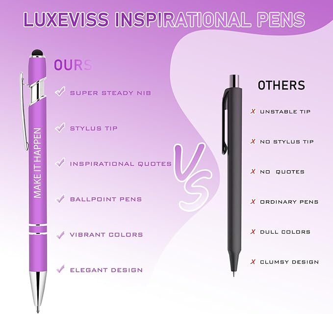 Luxeviss 20 Pcs Inspirational Pens Bulk - Image 3